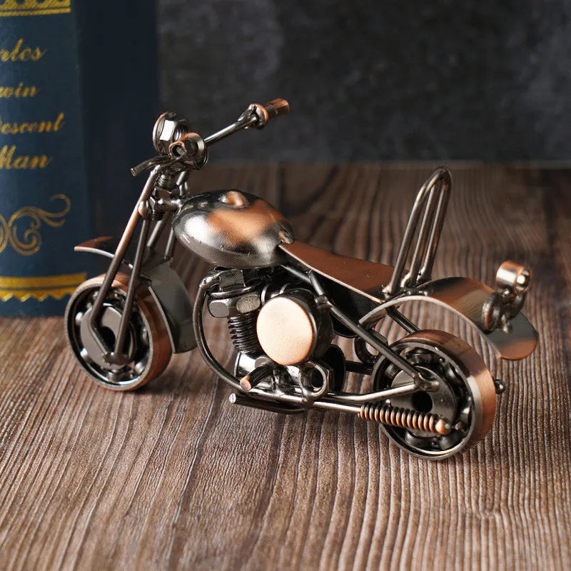 Escultura de Arte Motocicleta Harley Decoração