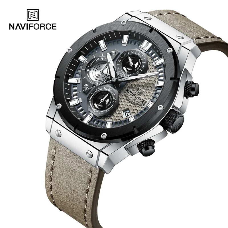 NAVIFORCE Relógio Masculino Top Marca de Luxo Esporte