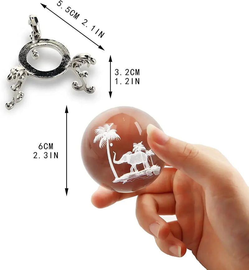 Bola de Cristal com Design de Animal em 3D