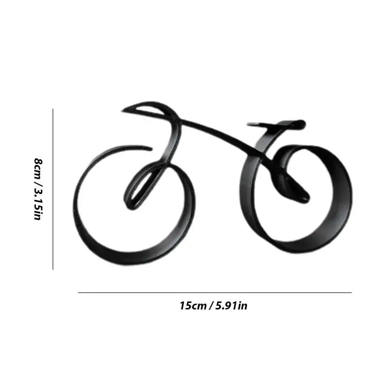 Escultura de Bicicleta Minimalista