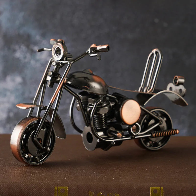 Escultura de Arte Motocicleta Harley Decoração