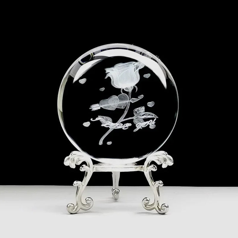 Bola de Cristal com Design de Animal em 3D