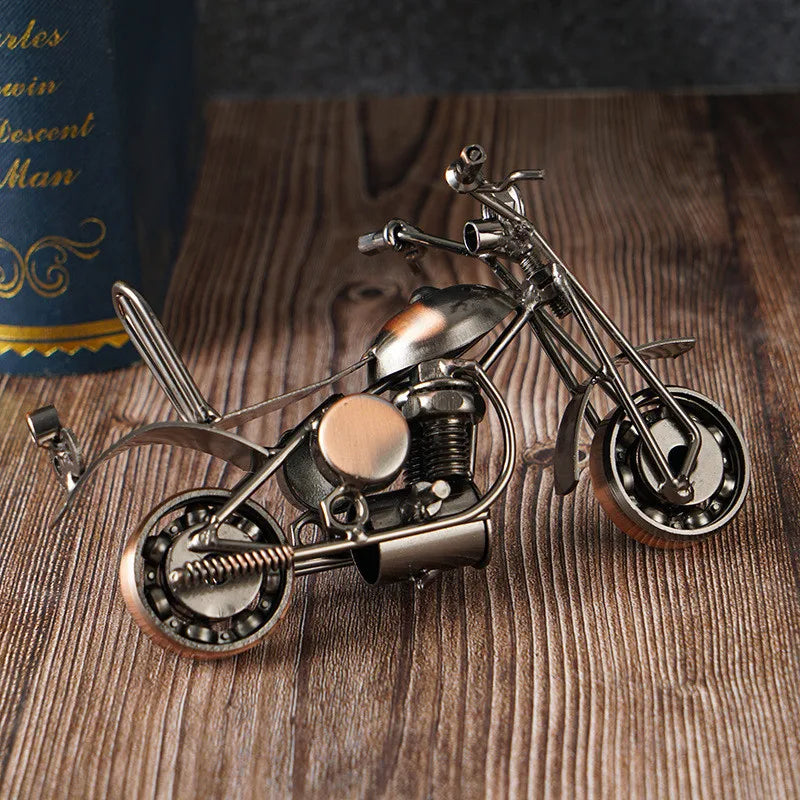 Escultura de Arte Motocicleta Harley Decoração